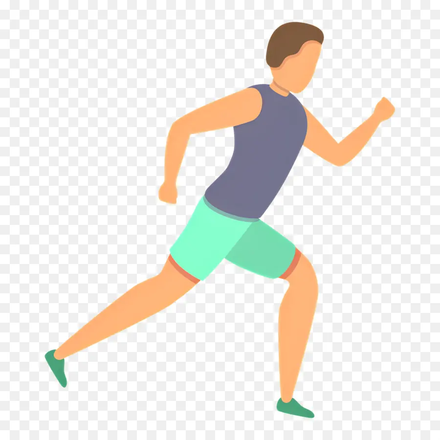 Hombre Corriendo，Ejercicio PNG