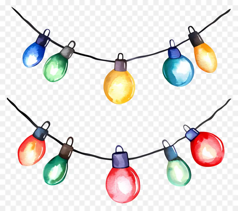 Luces De Navidad，Luces De Cadena PNG