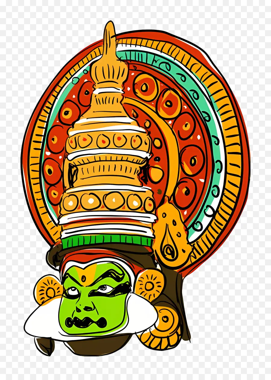 Onam，Bailarina Kathakali PNG