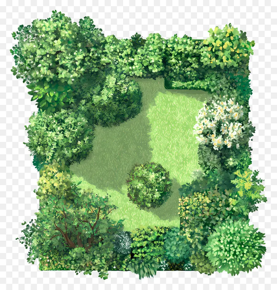 Plano Del Arbol Del Jardin，Jardín PNG