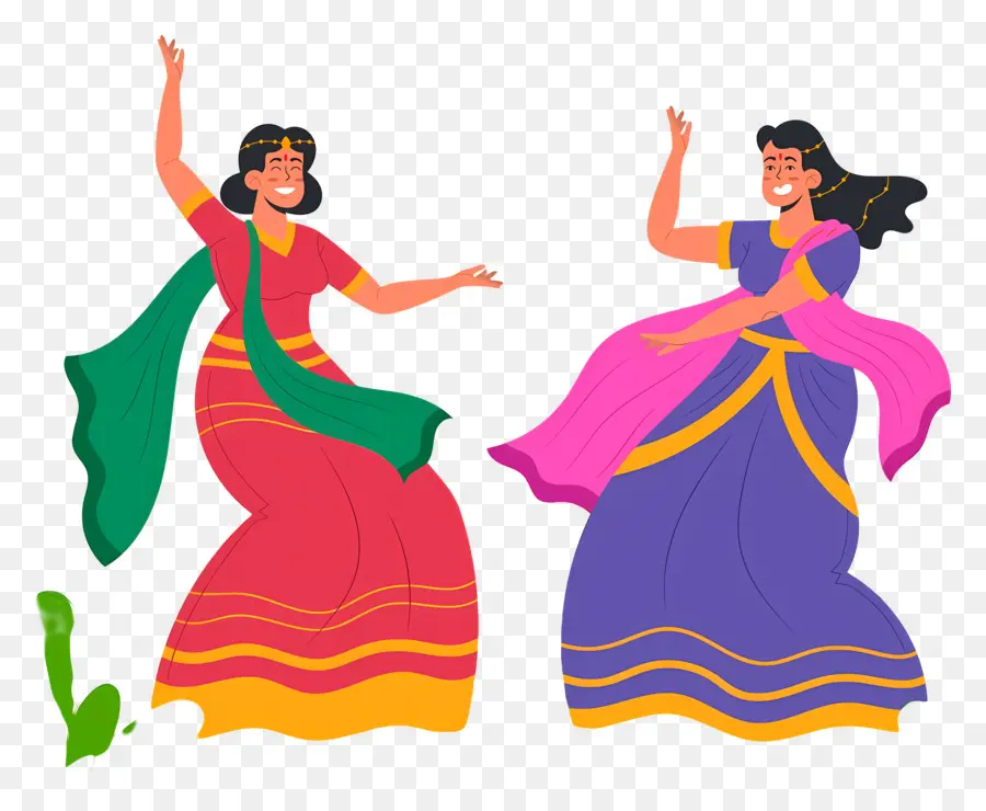 Feliz Teej，Mujeres Bailando PNG