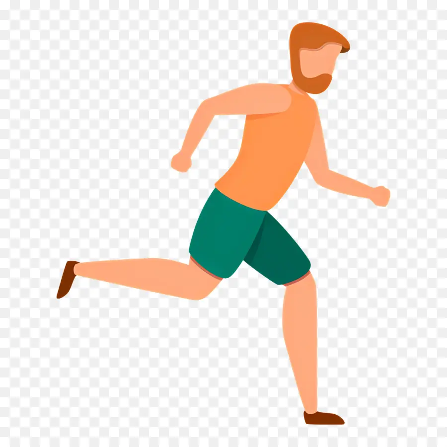 Hombre Corriendo，Ejercicio PNG