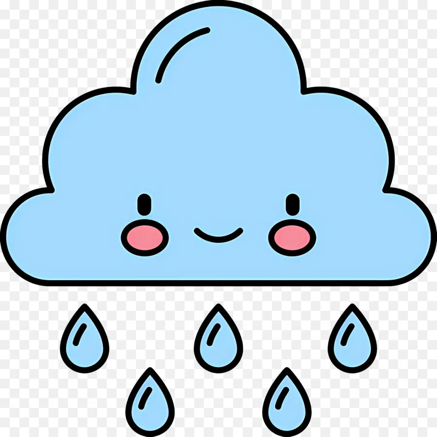 Nube Lloviendo，Nube Azul PNG