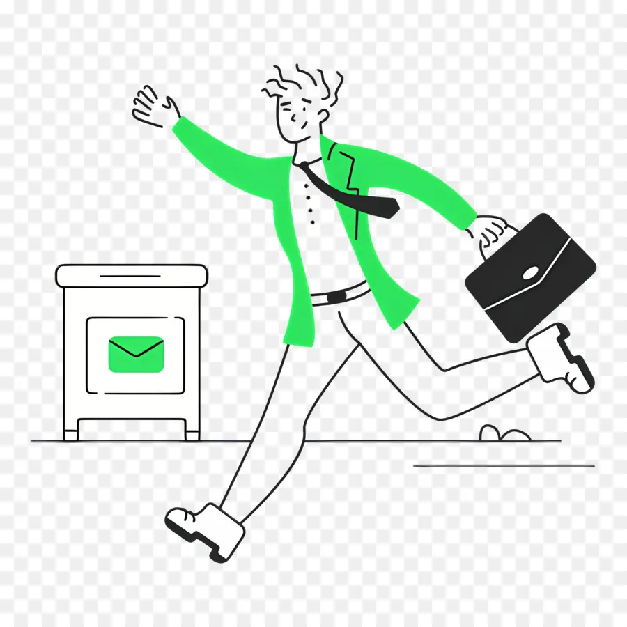 Empresario Corriendo，Hombre De Negocios PNG