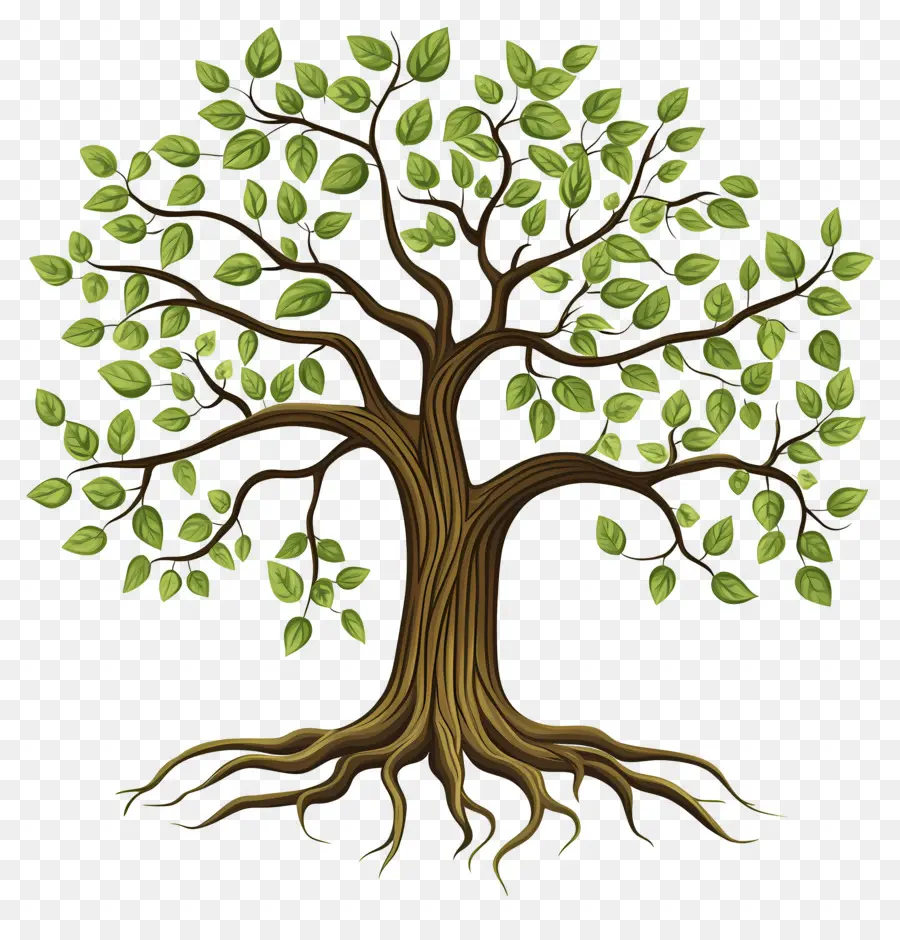 árbol Con Raíces，Árbol PNG