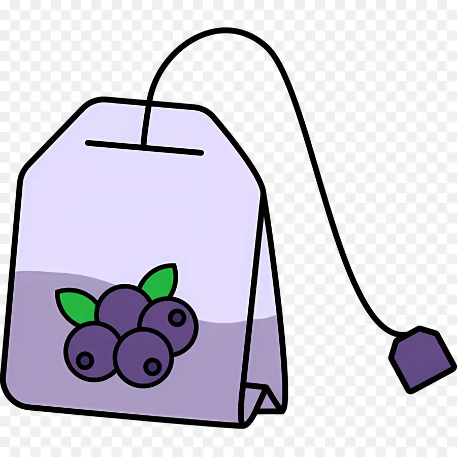 Bolsita De Té，Bolsa De Té Morada PNG