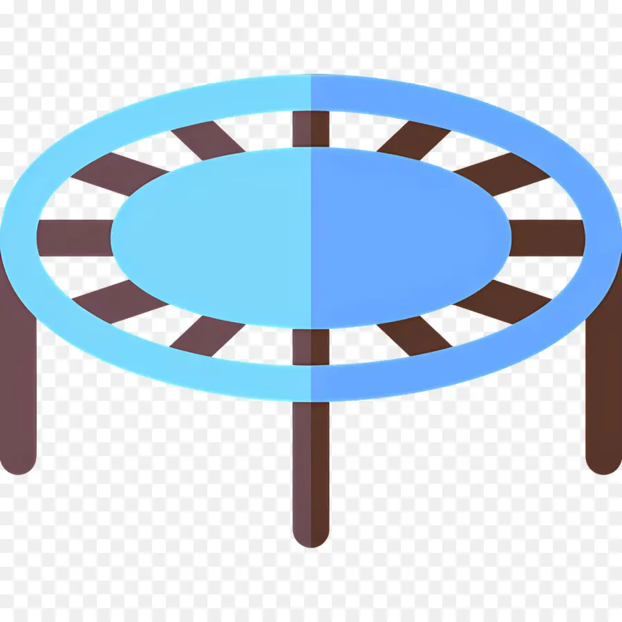 Trampolín，Azul PNG