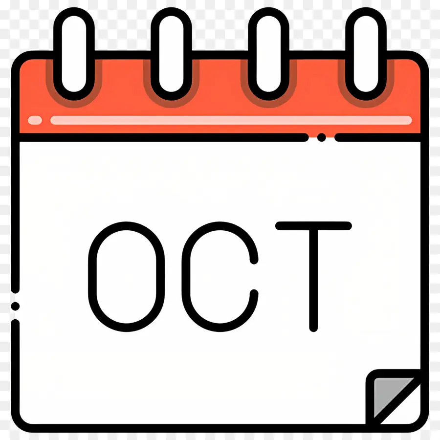 Octubre，Calendario Octubre PNG