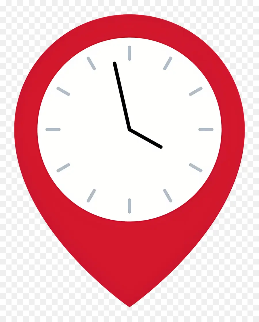 Icono De Ubicación，Reloj PNG