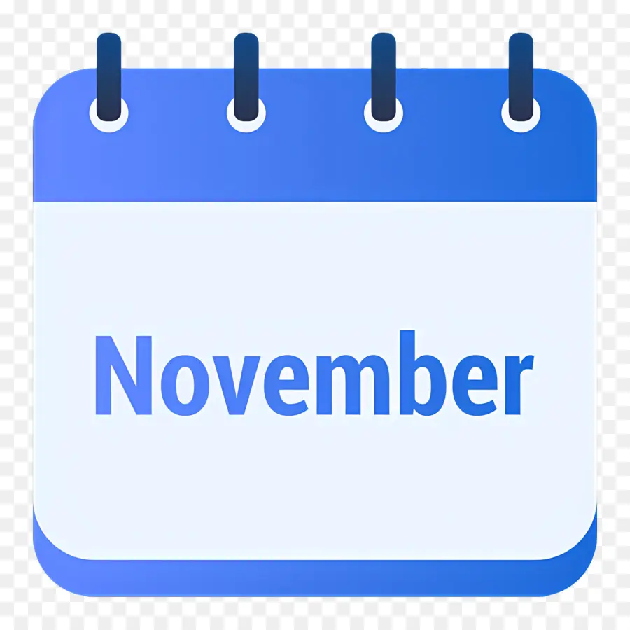 Noviembre，Calendario De Noviembre PNG