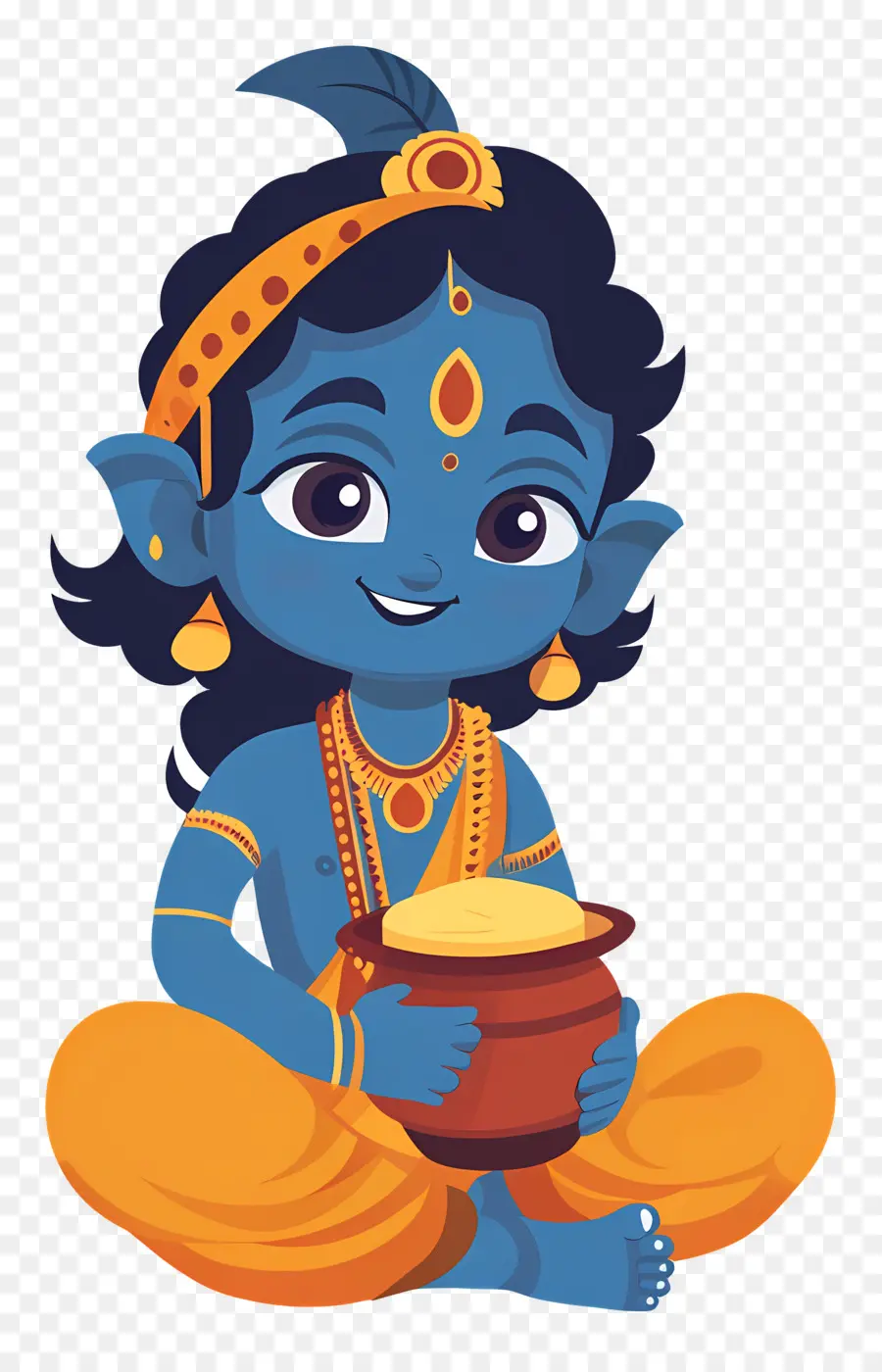 Krishna Janmashtami，Deidad Azul PNG