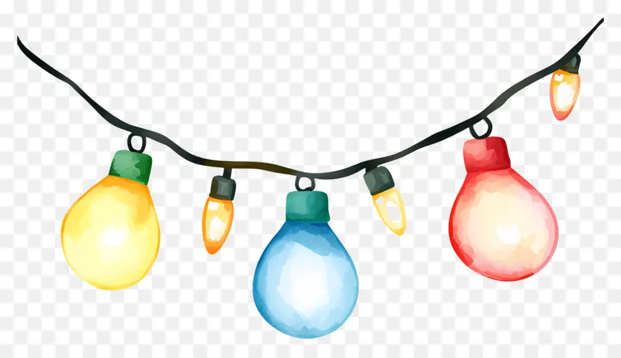 Luces De Navidad，Luces De Cadena PNG