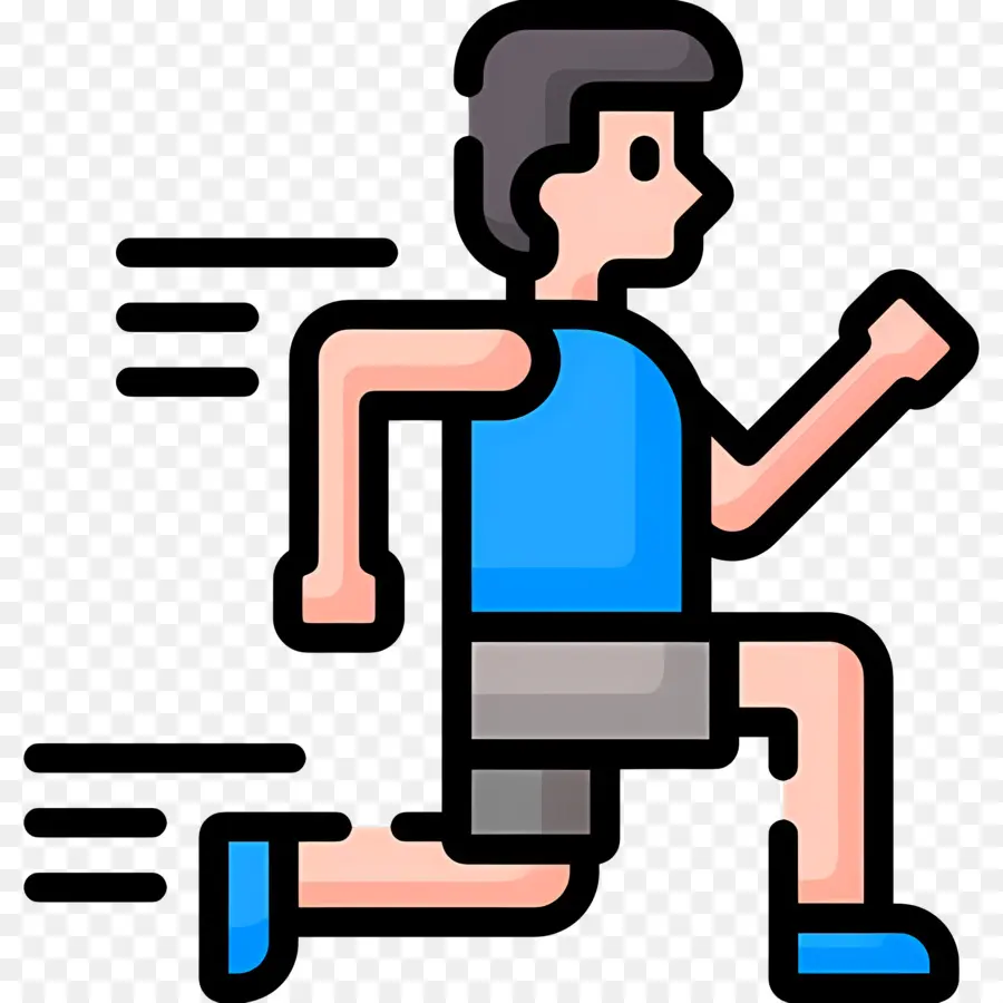 Hombre Corriendo，Ejercicio PNG