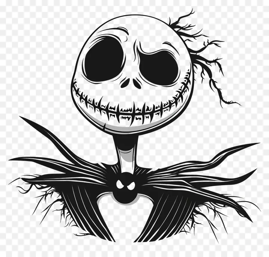 Jack Skellington，Cabeza De Esqueleto PNG