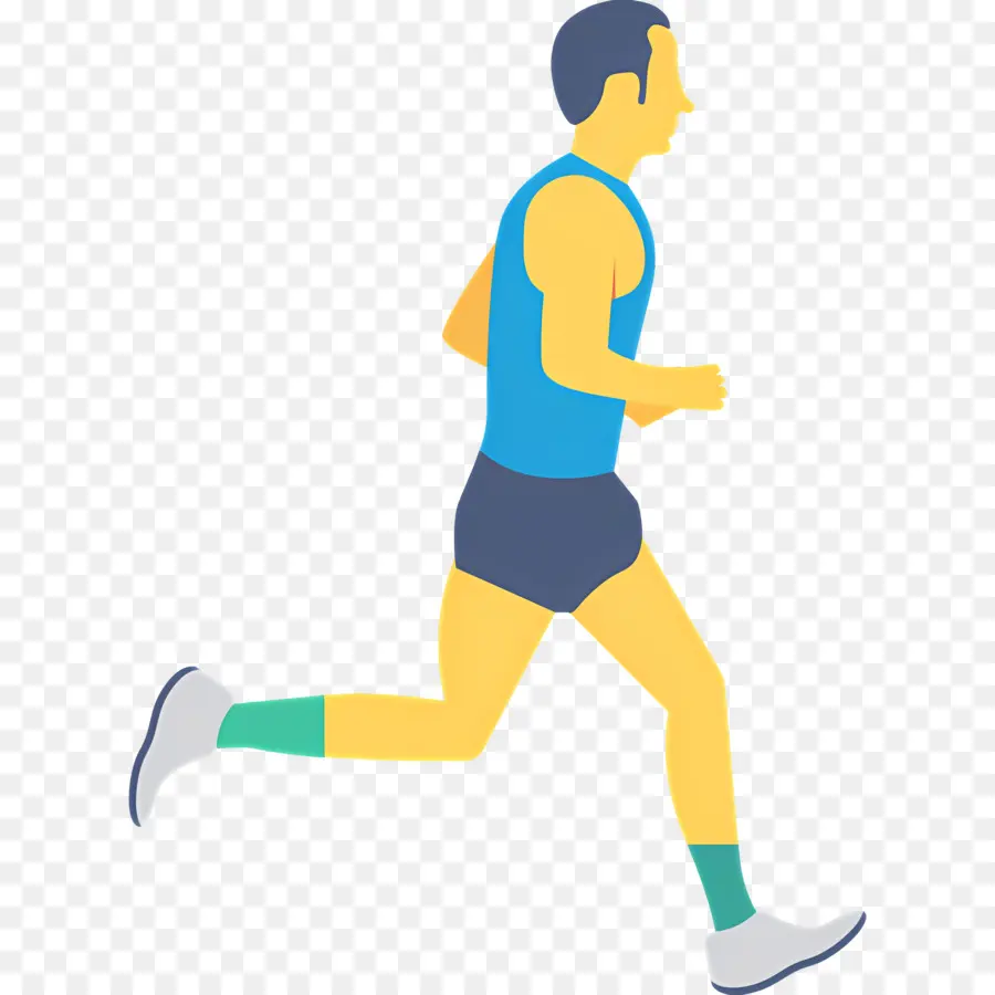 Hombre Corriendo，Ejercicio PNG