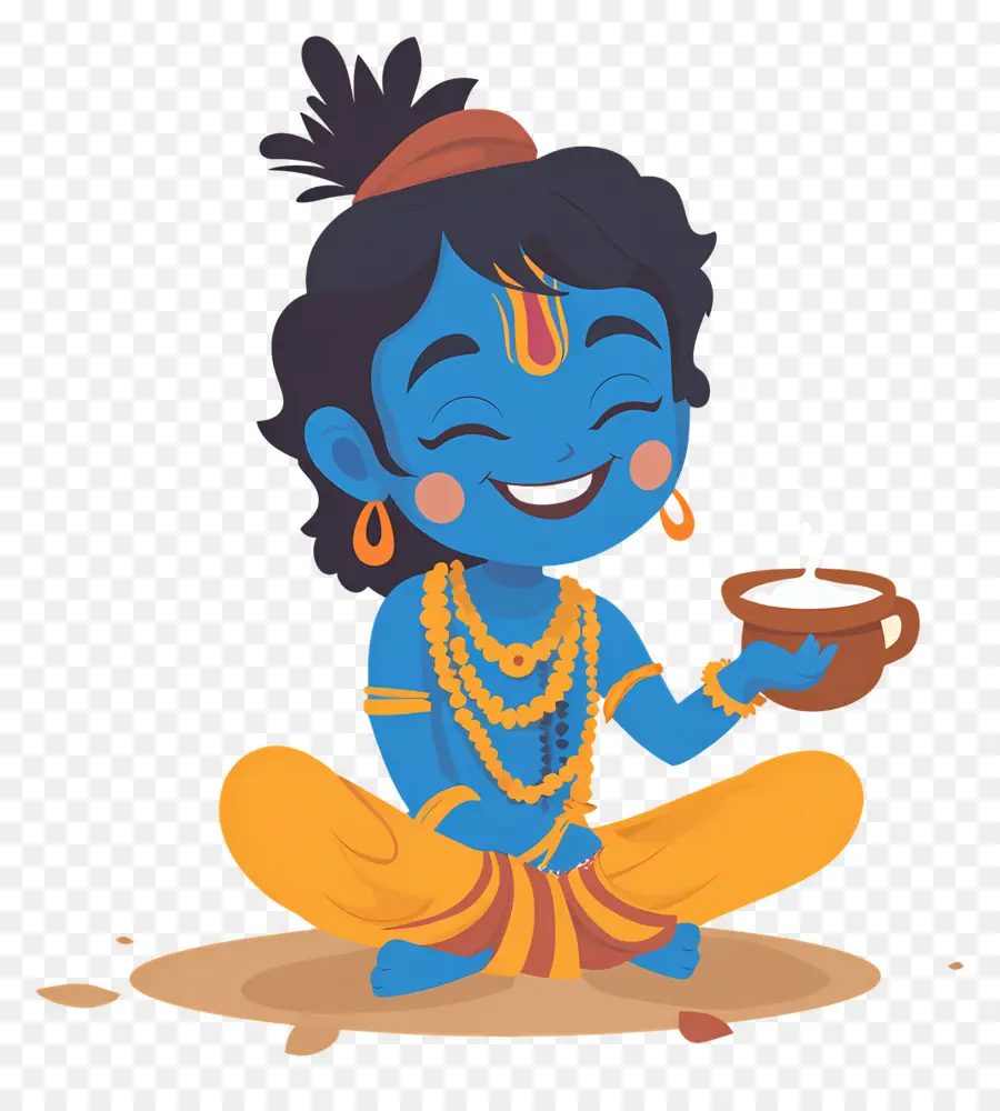 Krishna Janmashtami，Deidad Azul PNG