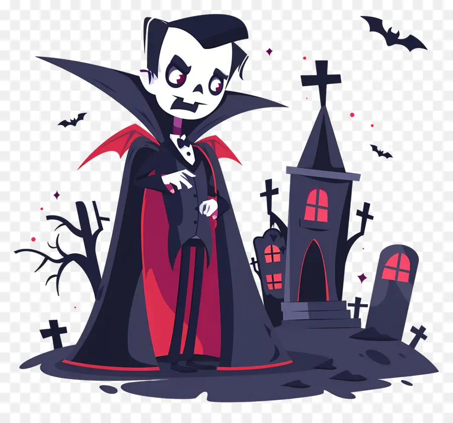 Drácula De Halloween，Vampiro PNG