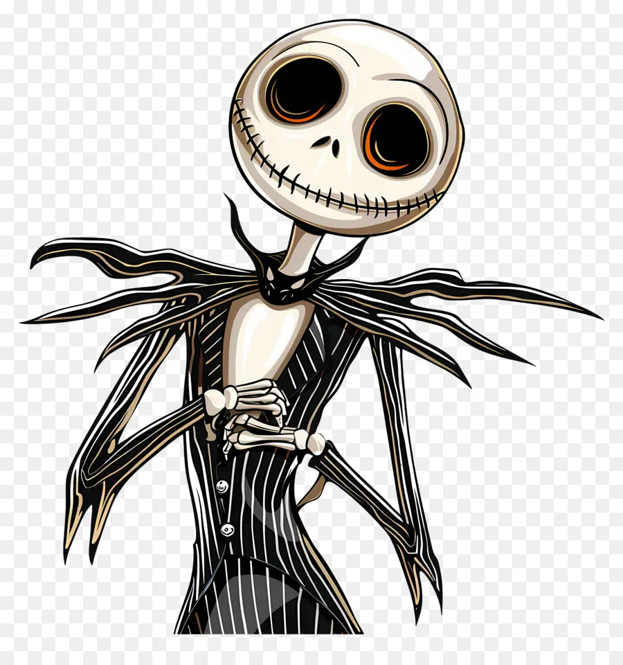 Jack Skellington，Personaje Esqueleto PNG