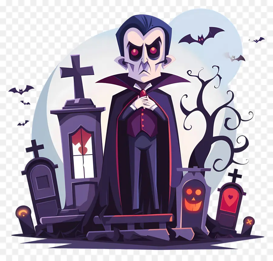 Drácula De Halloween，Vampiro PNG