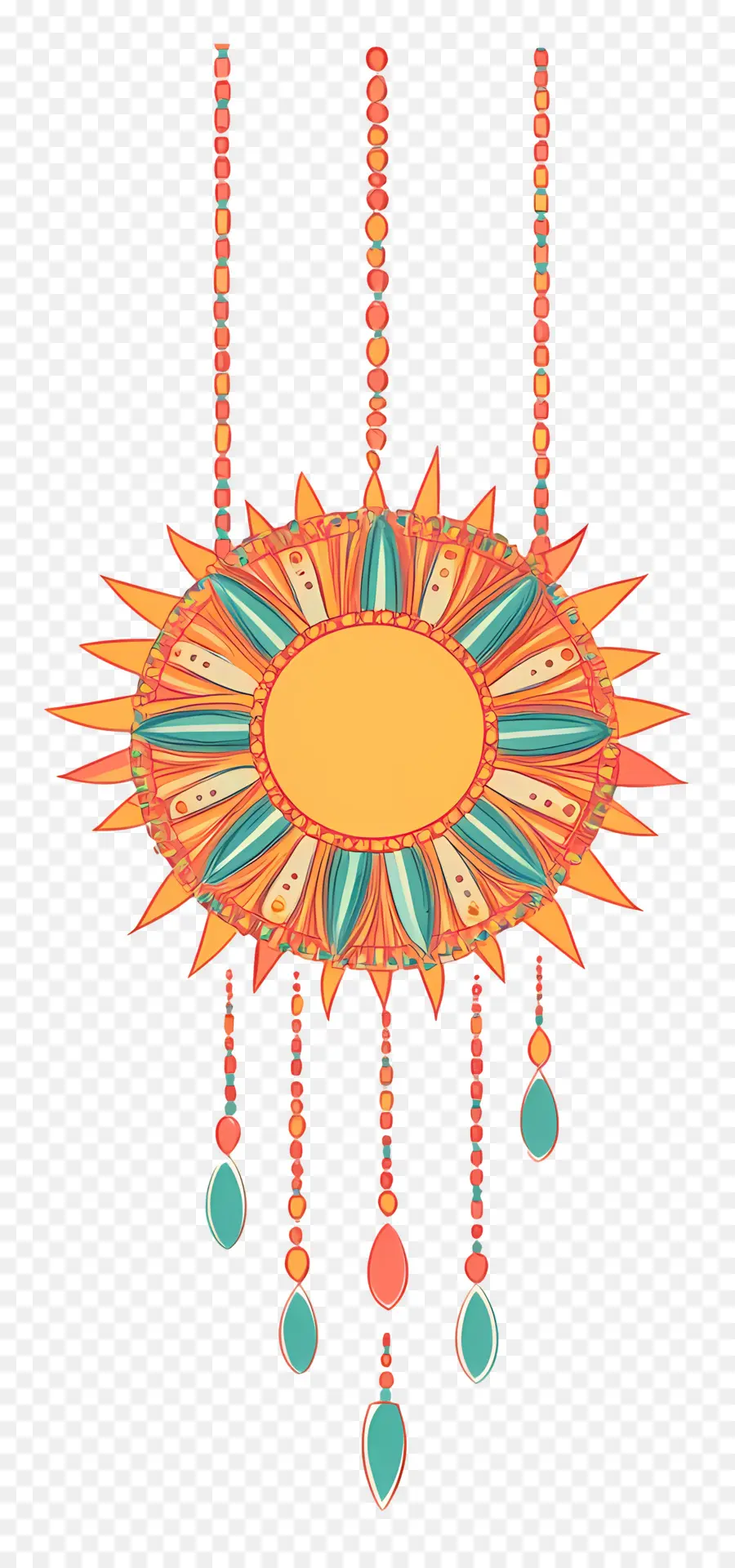 Feliz Raksha Bandhan，Adorno De Sol PNG