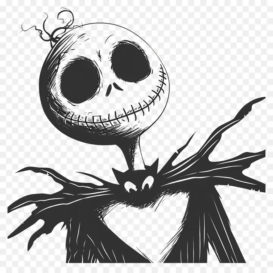 Jack Skellington，Personaje Esqueleto PNG