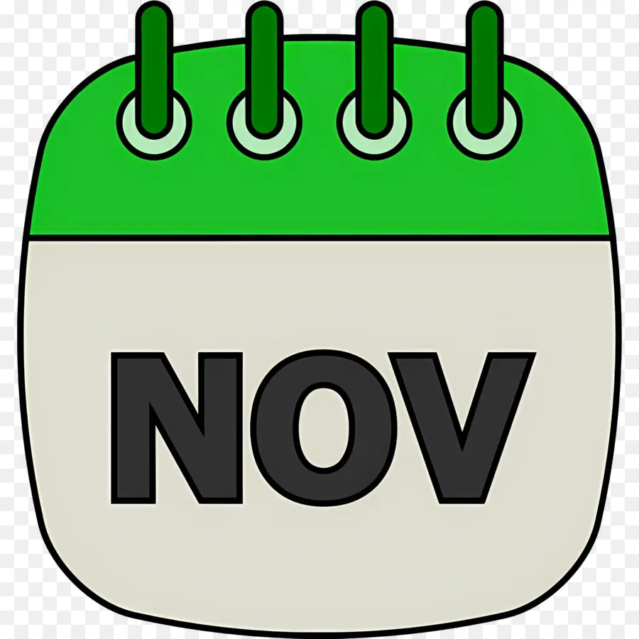 Noviembre，Calendario De Noviembre PNG