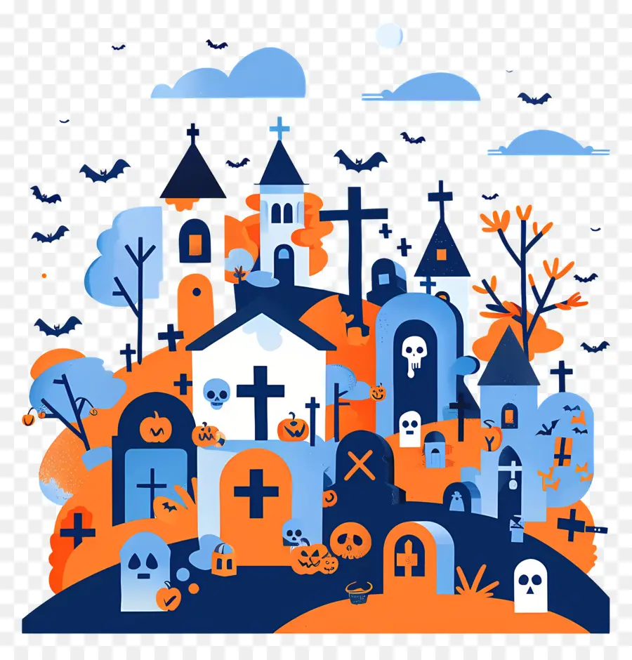 Cementerio De Halloween，Casa Embrujada PNG