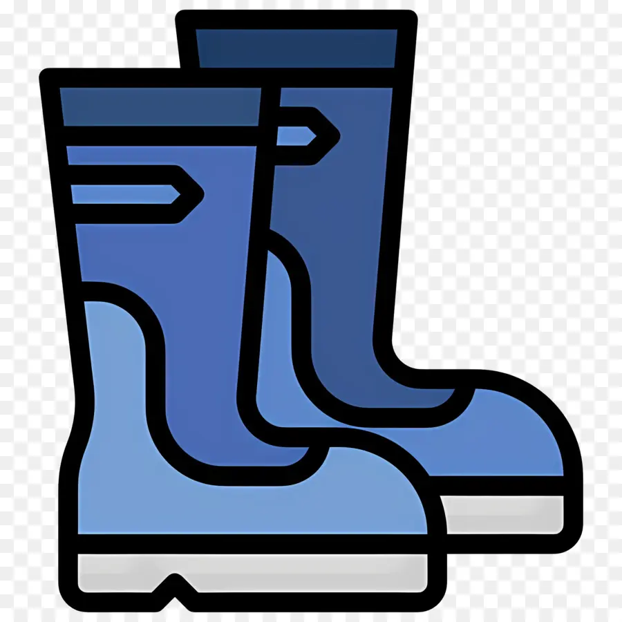 Bota De Lluvia，Botas Azules PNG