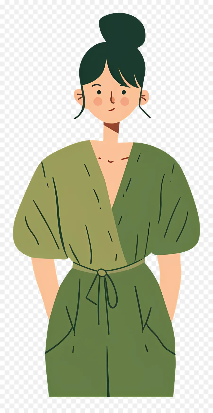 Mujer En Verde，Mujer PNG