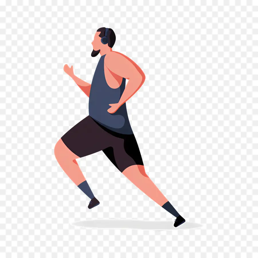 Hombre Corriendo，Ejercicio PNG