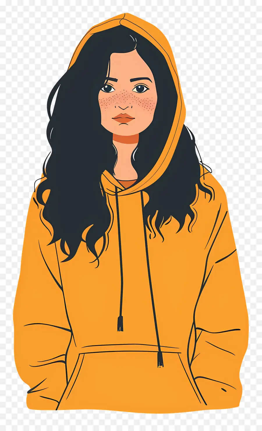 Mujer En Sudadera Con Capucha，Chica Con Capucha PNG