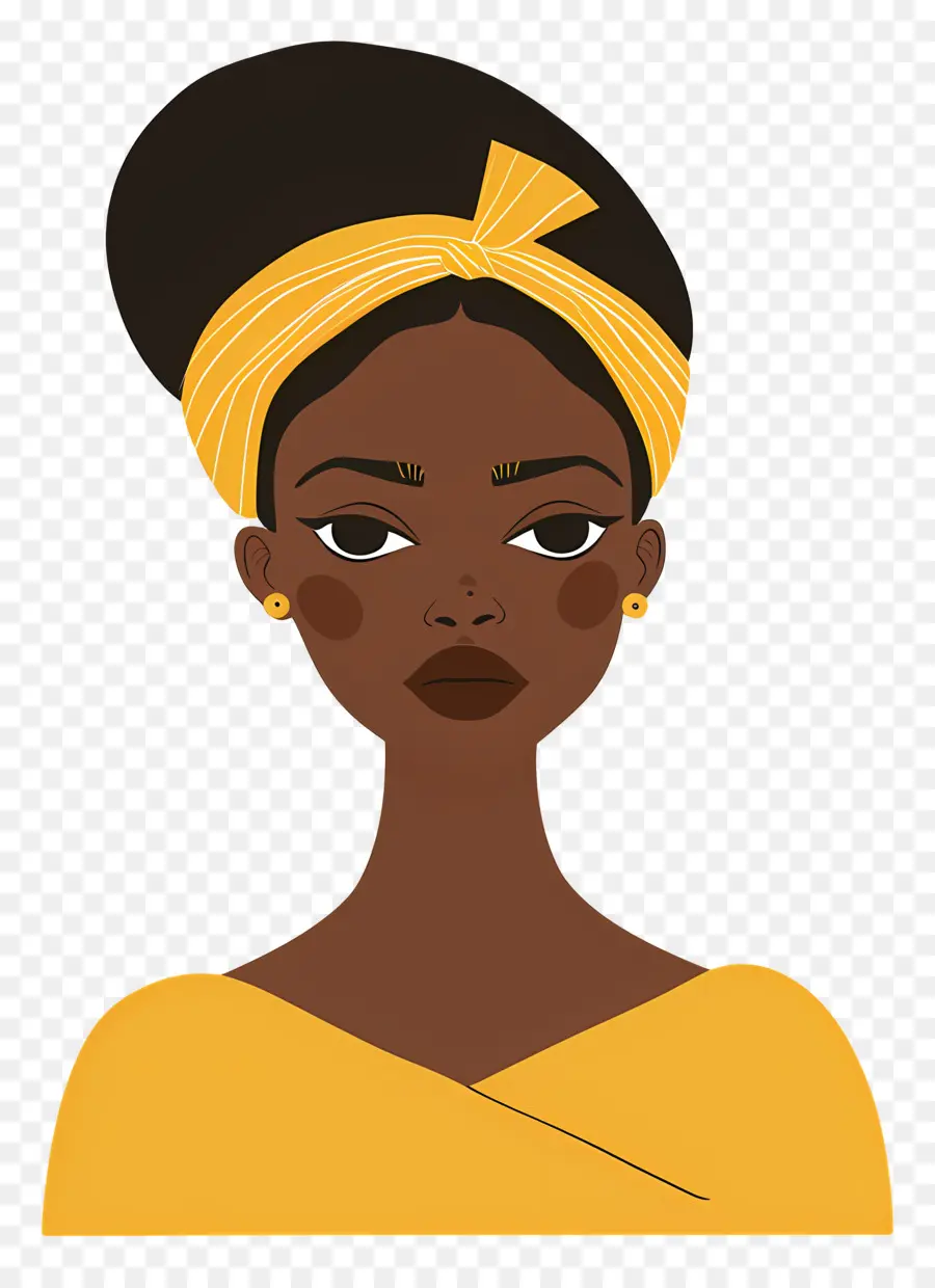 Mujer Africana，Mujer Con Diadema PNG