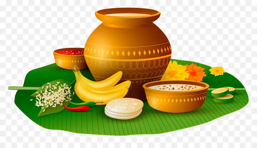 Feliz Onam，Comida Tradicional PNG