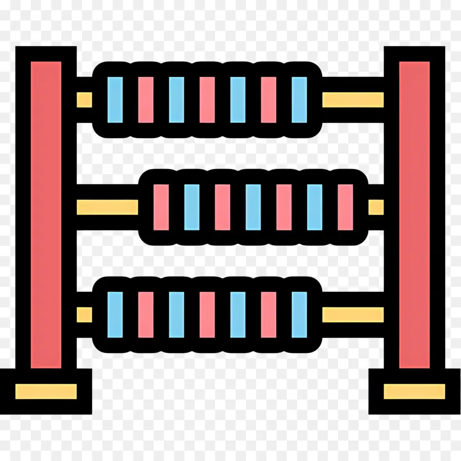 ábacos，Ábaco Colorido PNG