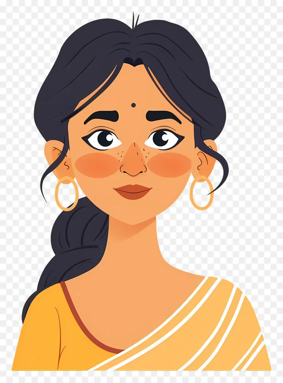 Mujer India，Mujer En Sarí PNG