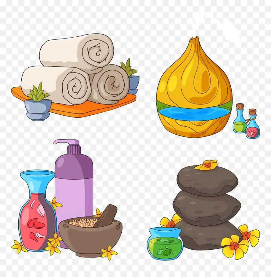 Elementos De Aromaterapia，Artículos De Spa PNG