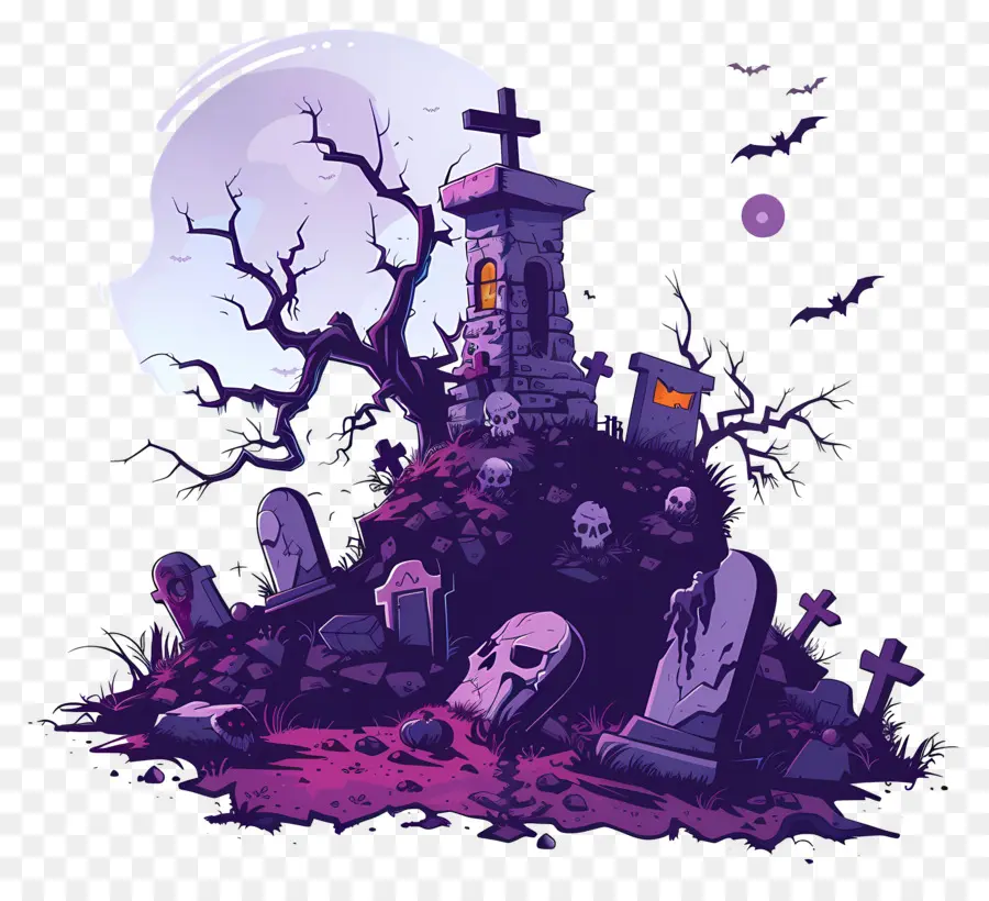 Cementerio De Halloween，Cementerio PNG