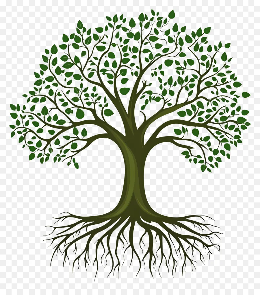 árbol Con Raíces，Árbol PNG