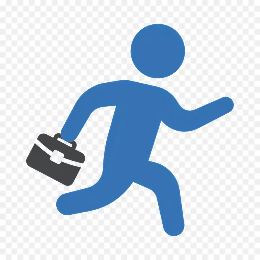 Empresario Corriendo，Persona Corriendo Con Maletín PNG