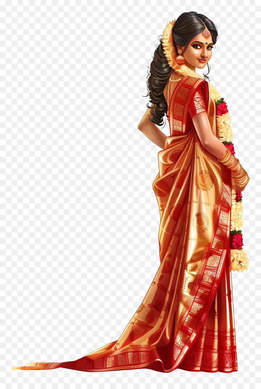 Sari Indio，Vestido Tradicional PNG