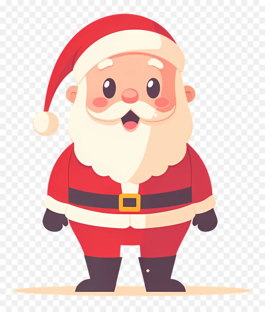 Papá Noel，Traje Rojo PNG