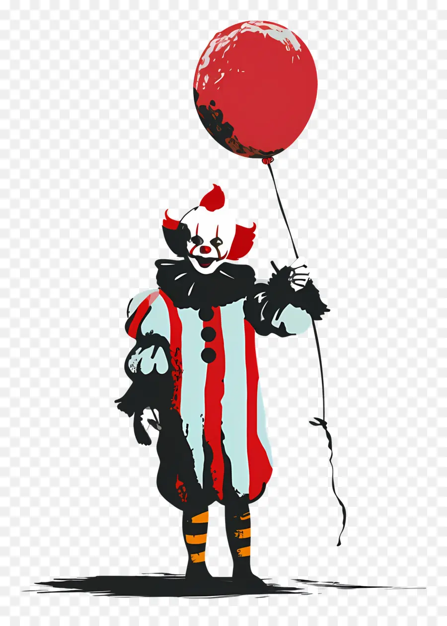 Payaso Aterrador，Payaso Con Globo PNG