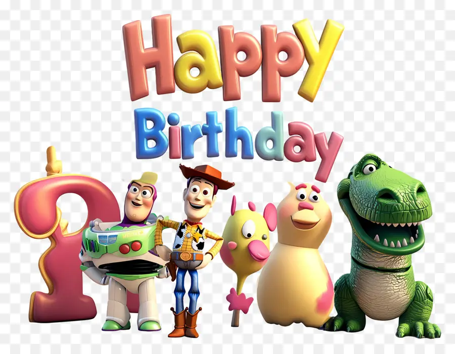 Cumpleaños，Personajes De Toy Story PNG