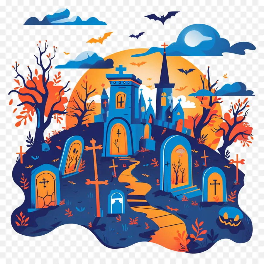 Cementerio De Halloween，Cementerio PNG