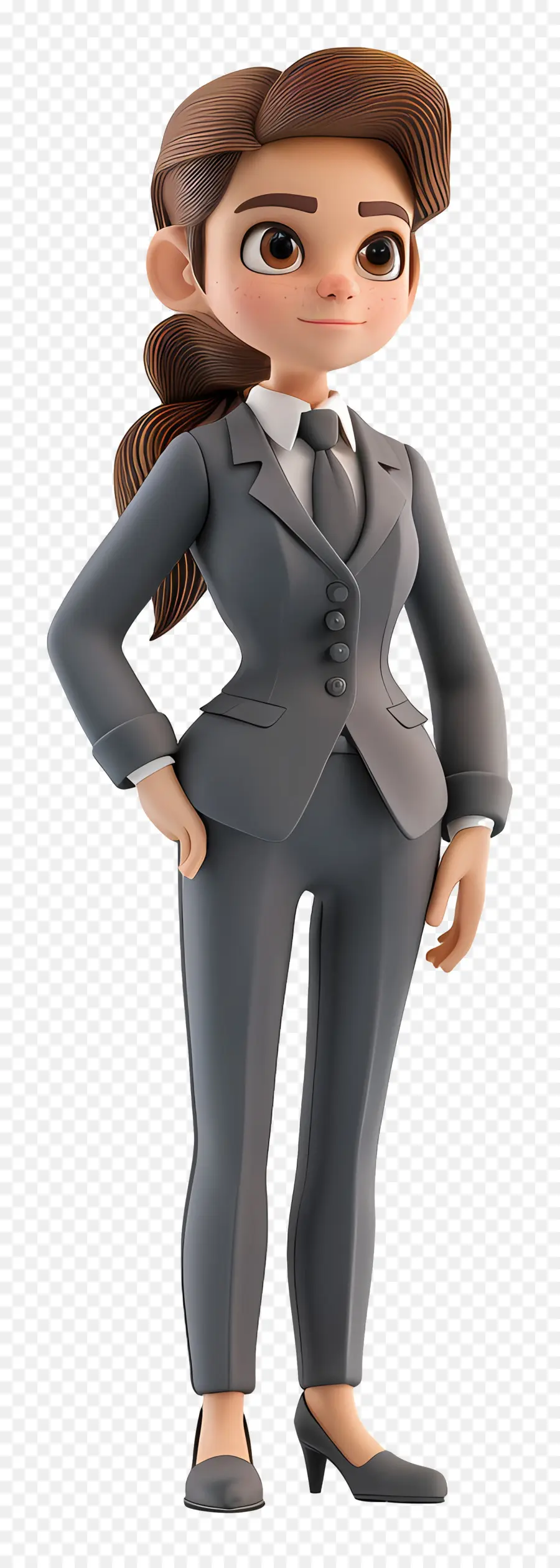 Vestimenta Formal Femenina，Mujer Animada PNG