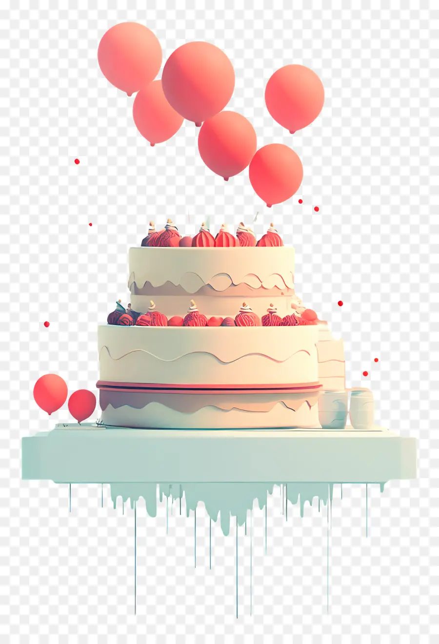 Regalo De Cumpleaños，Pastel PNG