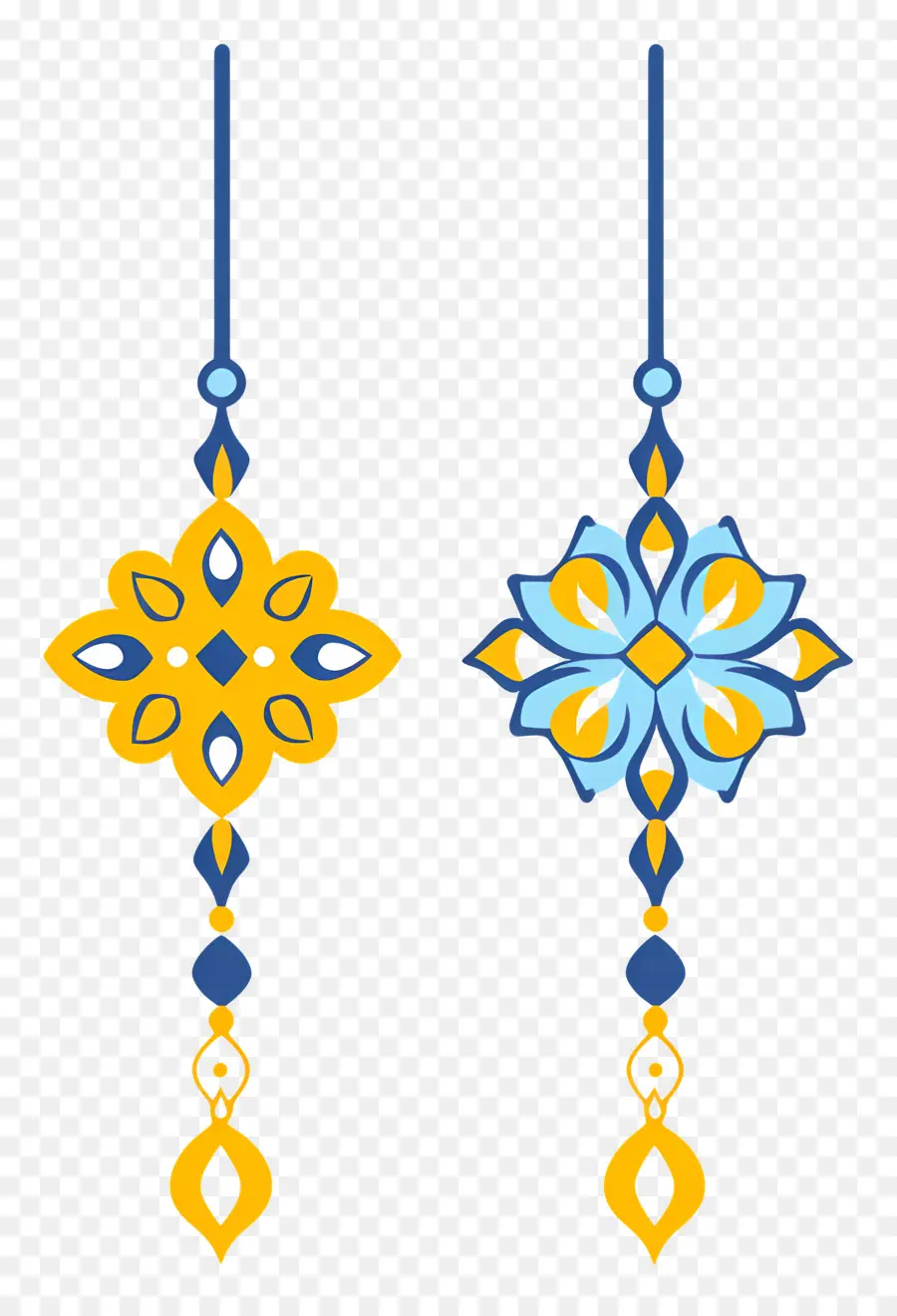 Feliz Raksha Bandhan，Patrones Decorativos PNG