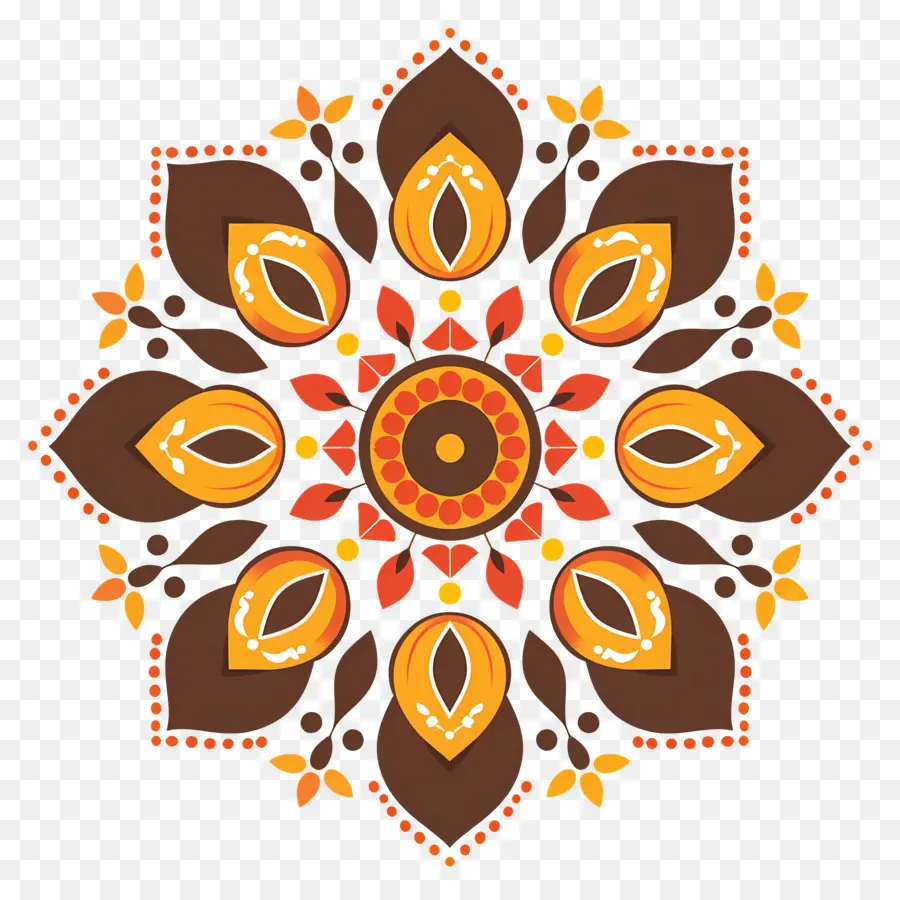 Patrón Floral，Mandala PNG