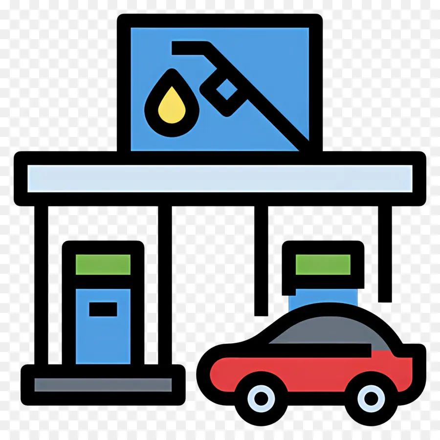 Gasolinera，Auto PNG