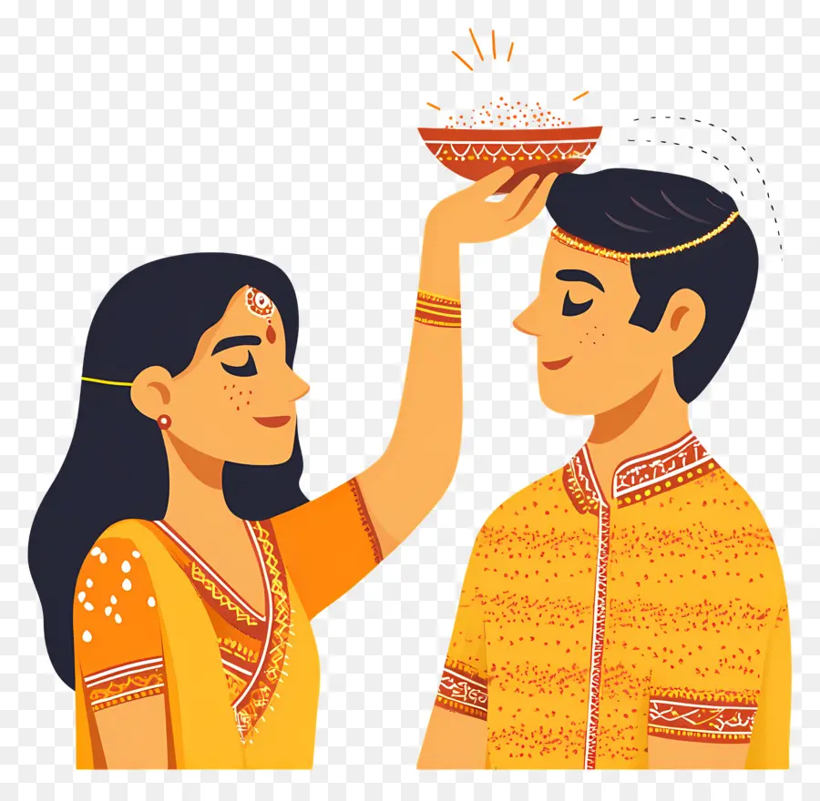 Feliz Raksha Bandhan，Ceremonia Tradicional PNG